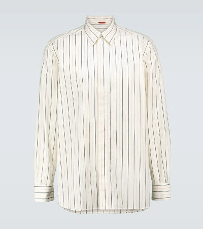 Shop Barena Venezia Trosa Striped Cotton Shirt In Neutrals
