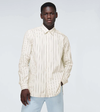 Shop Barena Venezia Trosa Striped Cotton Shirt In Neutrals
