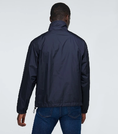 Shop Acne Studios Omalley Half-zipped Track Jacket In Blue