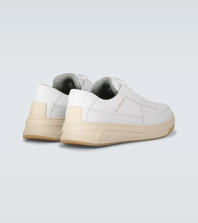 Shop Acne Studios Perey Lace-up Leather Sneakers In White