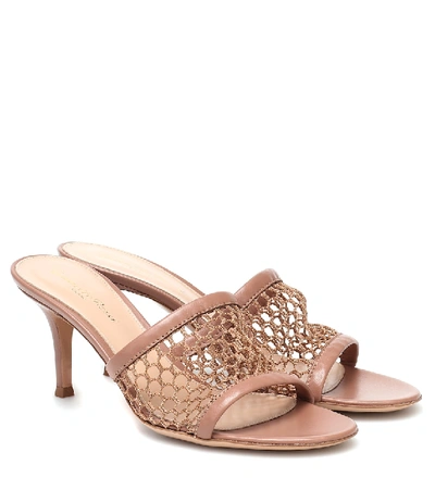 Shop Gianvito Rossi Jamaica 70 Leather Sandals In Brown