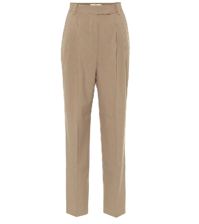 Shop The Frankie Shop Bea High-rise Pants In Brown