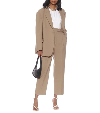 The Frankie Shop Bea High-rise Pants In Brown
