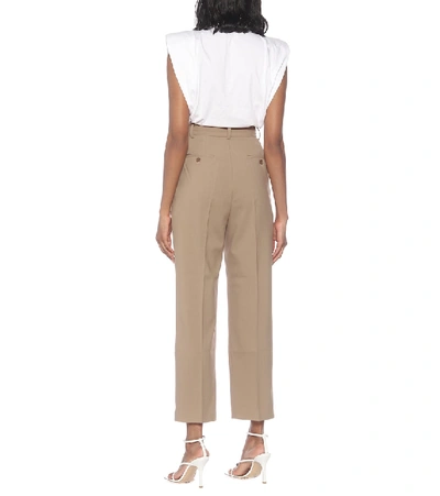 The Frankie Shop Bea High-rise Pants In Brown