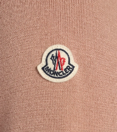 Shop Moncler Down And Wool Jacket In Pink