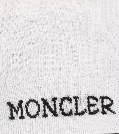 Shop Moncler Wool Turtleneck Sweater In White