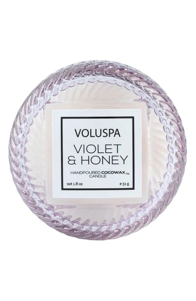 Shop Voluspa Macaron Candle, 1.8 oz In Violet And Honey