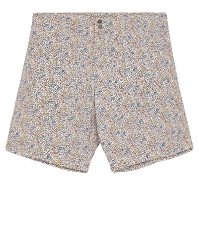 Shop Liberty Tailored Katie And Millie Swim Shorts In Cream