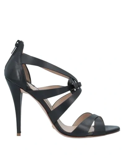 Shop Gianni Marra Sandals In Black
