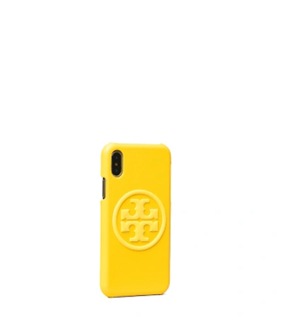 Shop Tory Burch Perry Bombé Phone Case For Iphone X/xs In Limone