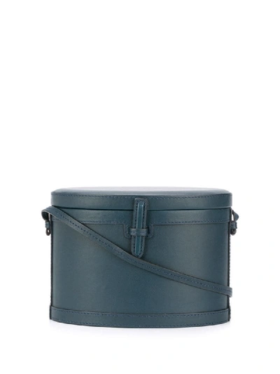 Shop Hunting Season The Round Trunk Crossbody Bag In Blue