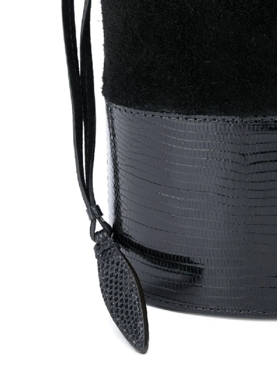 Shop Hunting Season Lola Lizard Small Bucket Bag In Black