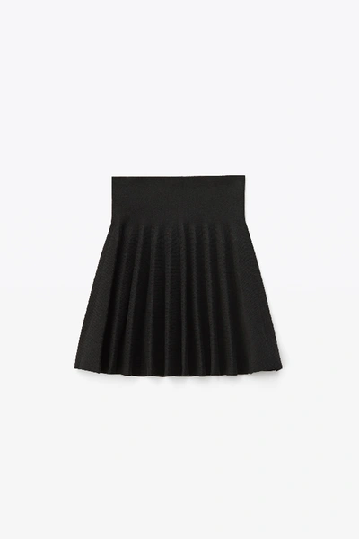 Shop Alexander Wang Shortrowed Mini Skirt In Black
