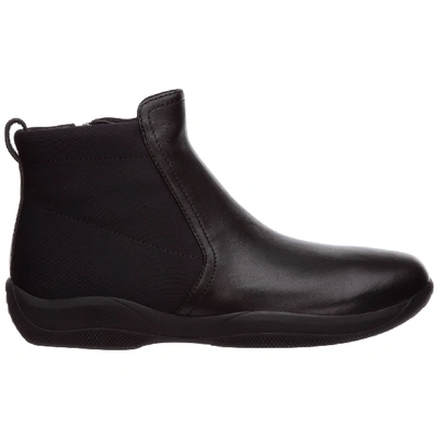 Shop Prada Gommino Ankle Boots In Nero