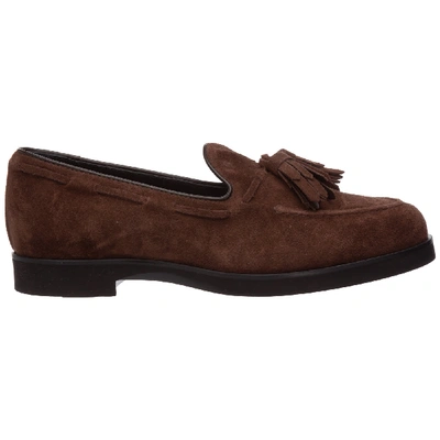Shop Tod's Interactive Moccasins In Marrone