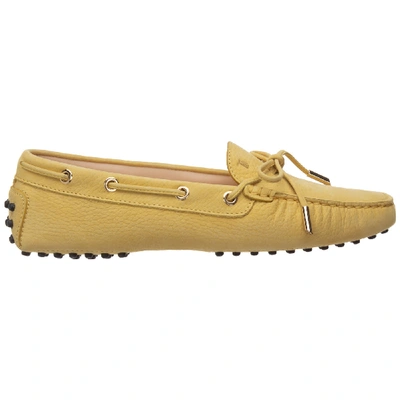 Shop Tod's Heaven Moccasins In Giallo