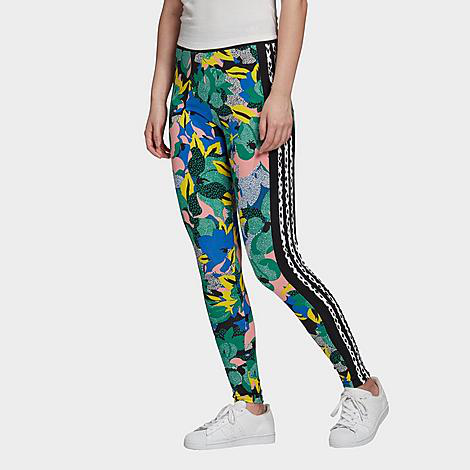 green adidas leggings