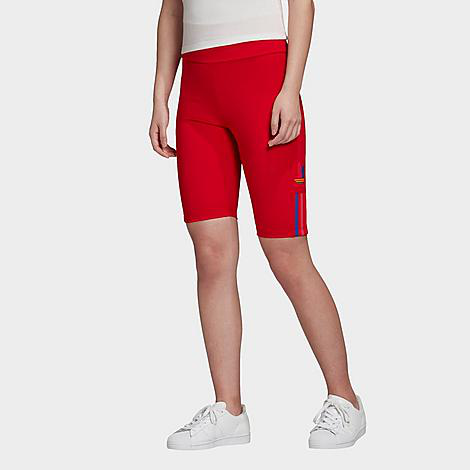 red adidas bike shorts