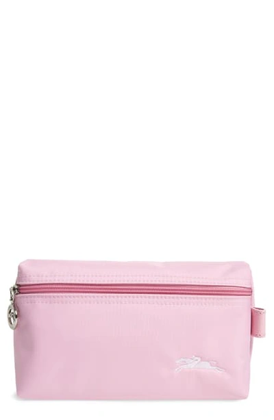 Longchamp Light Pink Le Pliage Club Nylon Cosmetic Bag