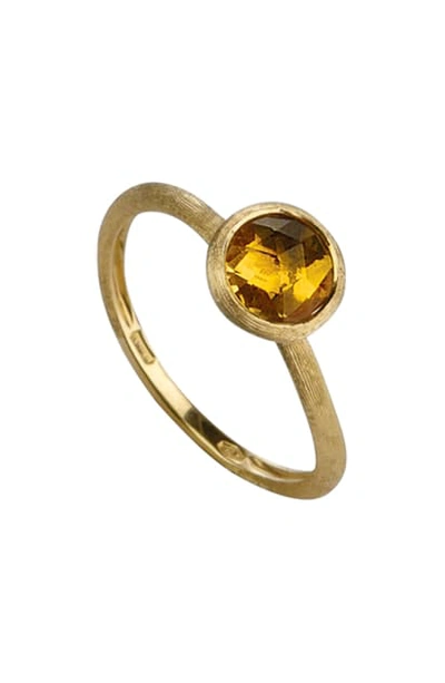 Shop Marco Bicego Jaipur Citrine Ring In Yellow Gold/ Citrine