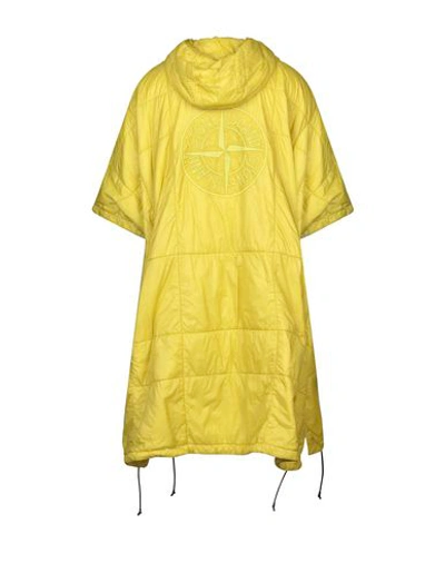 Shop Stone Island Cape In Yellow