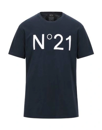 Shop N°21 T-shirts In Dark Blue