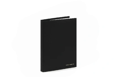 Shop Strathberry Refillable Leather Notebook In Black