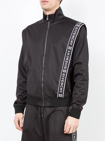 Shop Givenchy Logo Jacket Black