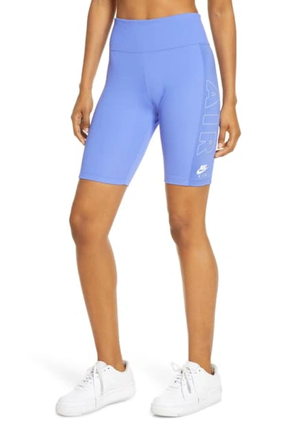 Shop Nike Air Bike Shorts In Sapphire