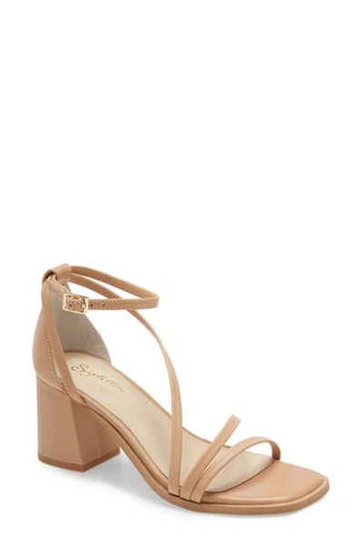 Shop Seychelles Comradery Strappy Sandal In Beige Leather