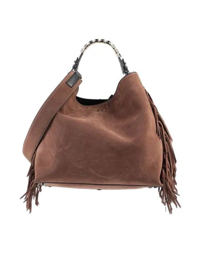 Shop Ermanno Scervino Handbag In Dark Brown