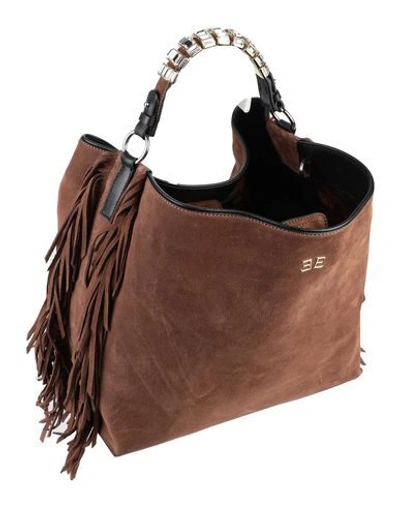 Shop Ermanno Scervino Handbag In Dark Brown