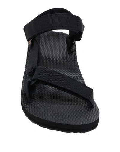 Shop Teva Original Universal Urban Sanda Man Sandals Black Size 8 Recycled Polyester