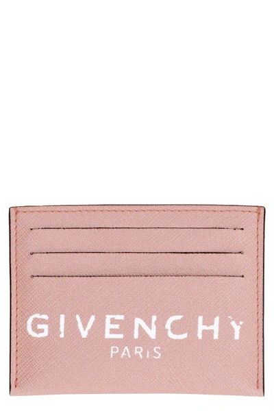 Shop Givenchy Print Card Holder In Pink