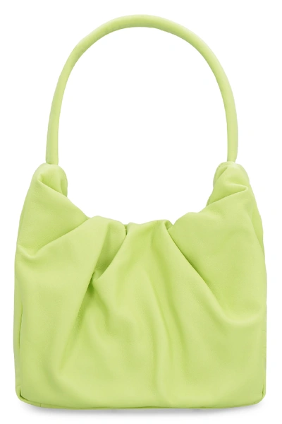 Shop Staud Felix Leather Shoulder Bag In Green