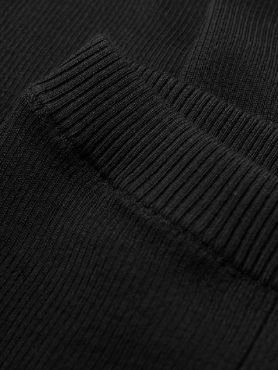 Shop Dolce & Gabbana Ribbed Leggings In Black