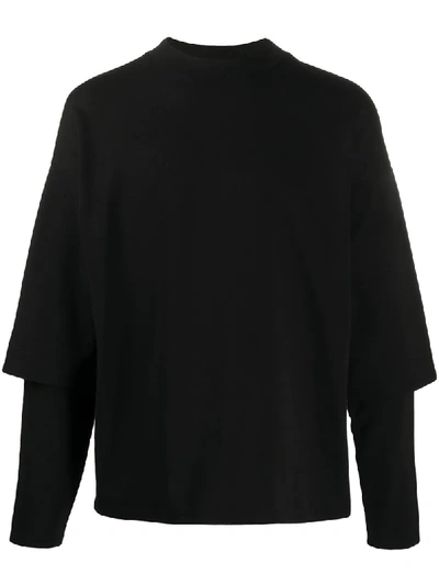 Shop Alchemy Layered Long-sleeve Top In Black