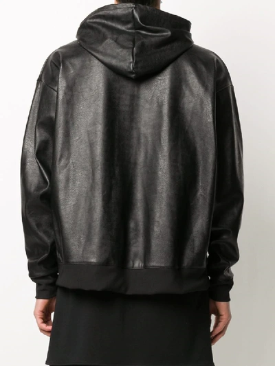 Shop Alchemy Hooded Bomber Jacket In Black