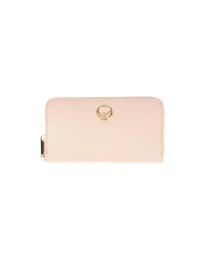Shop Fendi Wallet In Light Pink