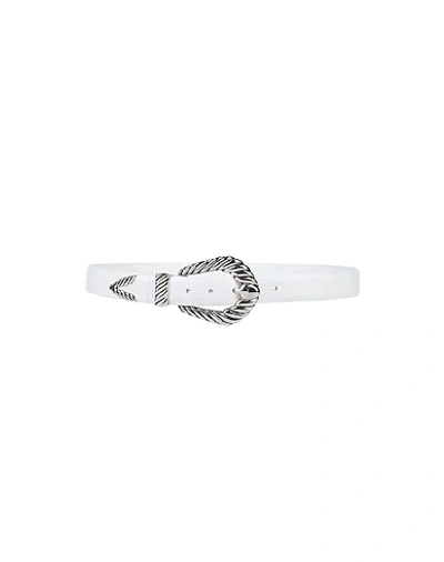 Shop Alberta Ferretti Belts In White