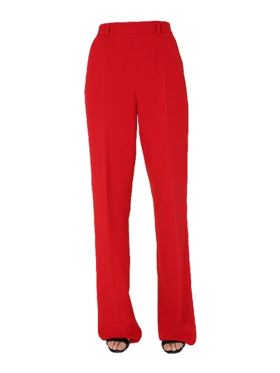 Shop Dsquared2 High Waist Trousers In Red