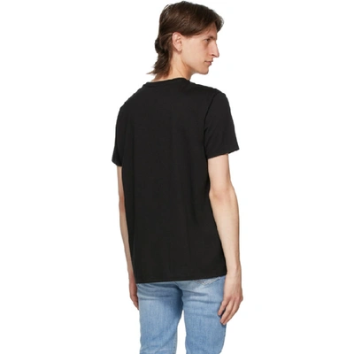 Shop Lacoste Black Pima Cotton T-shirt In 031 Black