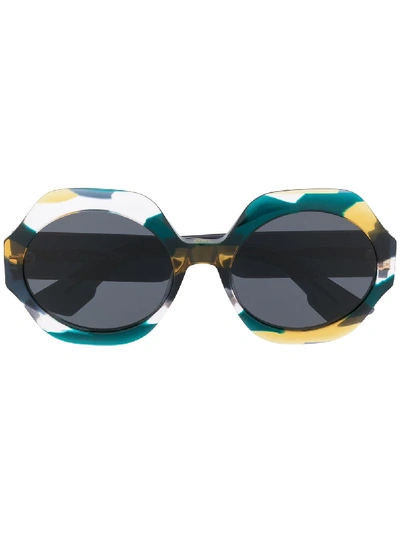 Shop Dior Spirit 1 Sunglasses In Green