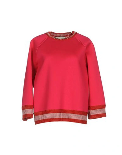 Shop Gucci Sweatshirt In Fuchsia