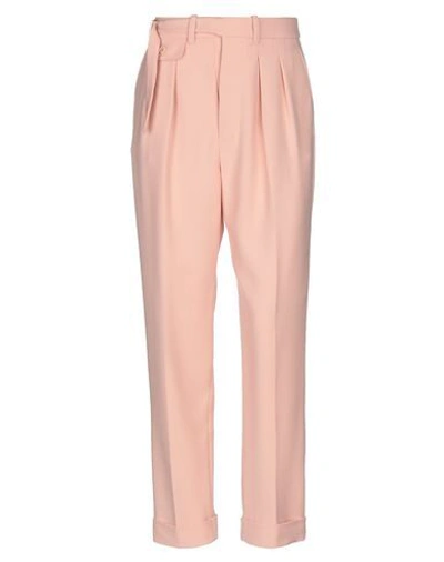 Shop Elisabetta Franchi Woman Pants Pink Size 4 Viscose, Virgin Wool