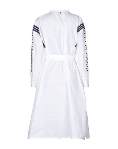 Shop Antik Batik Knee-length Dresses In White