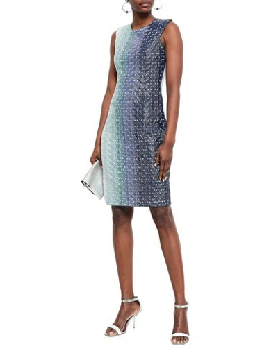 Shop Missoni Knee-length Dress In Sky Blue