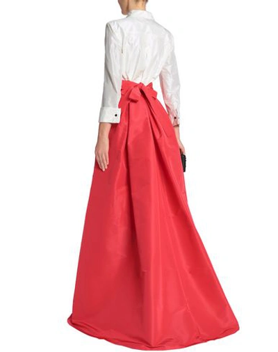 Shop Carolina Herrera Long Dresses In Red