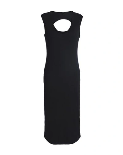 Shop Monrow Knee-length Dress In Black