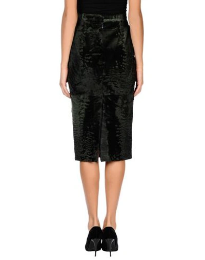 Shop Dsquared2 3/4 Length Skirts In Dark Green